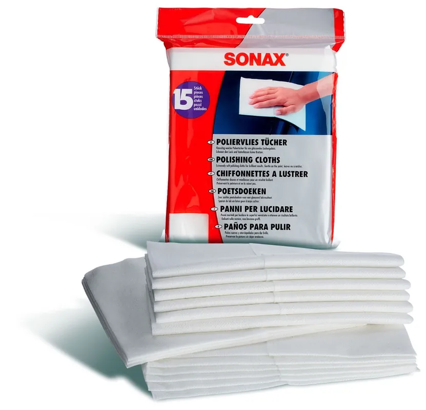 Express Levering SONAX Poetsdoeken Fluweelzacht - 15 stuks