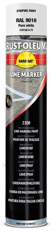 Rust-Oleum Lijnmarkering Wit RAL 9010 Spuitbus 750ml Uitverkoop