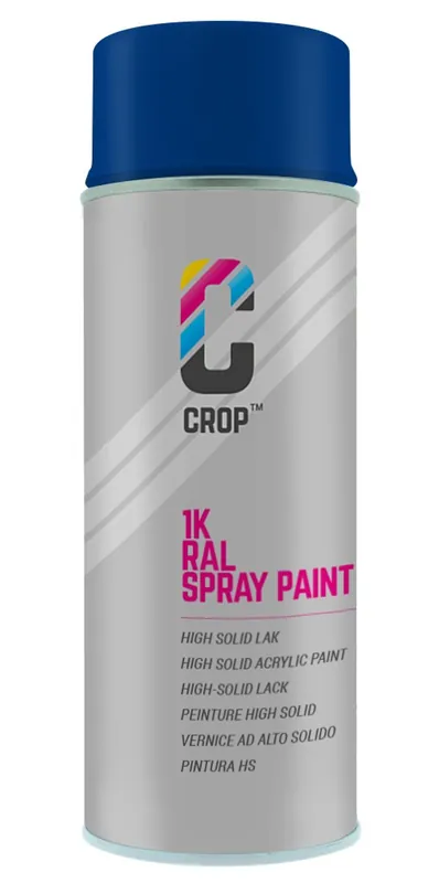 CROP RAL 5002 Hoogglans Ultramarijn Blauw spuitbus 400ml Gratis Retour