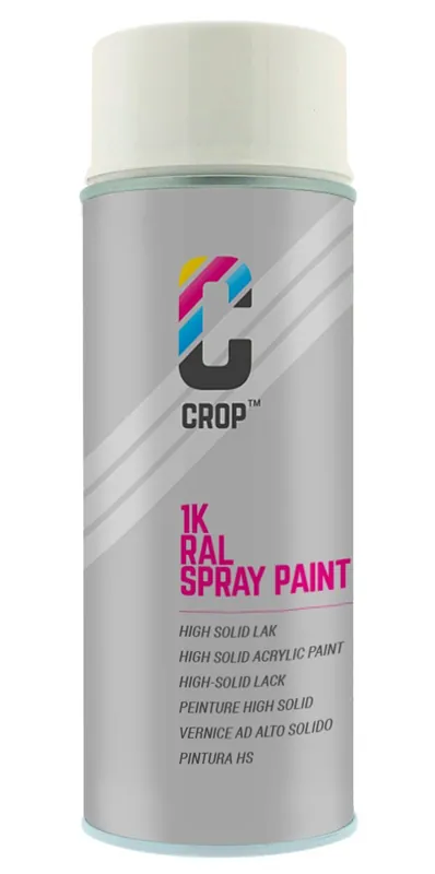 Dagaanbieding CROP RAL 9010 Mat Zuiverwit spuitbus 400ml