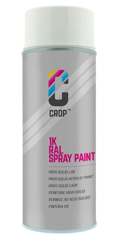 Actieprijs CROP RAL 9016 Mat Verkeerswit spuitbus 400ml