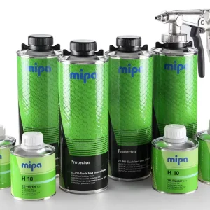 MIPA Protector Bedliner ZWART - Set 4 liter + Spuitpistool Laatste Versie