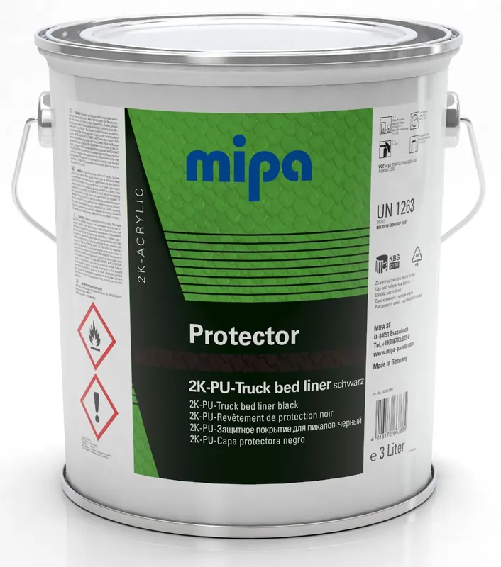 MIPA Protector Bedliner ZWART - 3 liter Superprijs