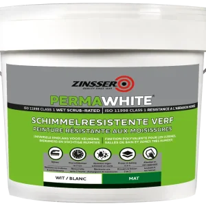 Zinsser Permawhite Mat 10 liter - Anti Schimmel Verf Merkproduct