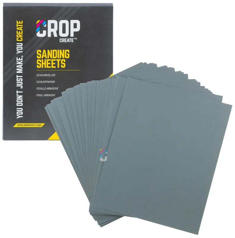 Rechtstreeks Van De Fabrikant CROP Waterproof Schuurpapier korrel 500 - 230x280mm - 50 stuks