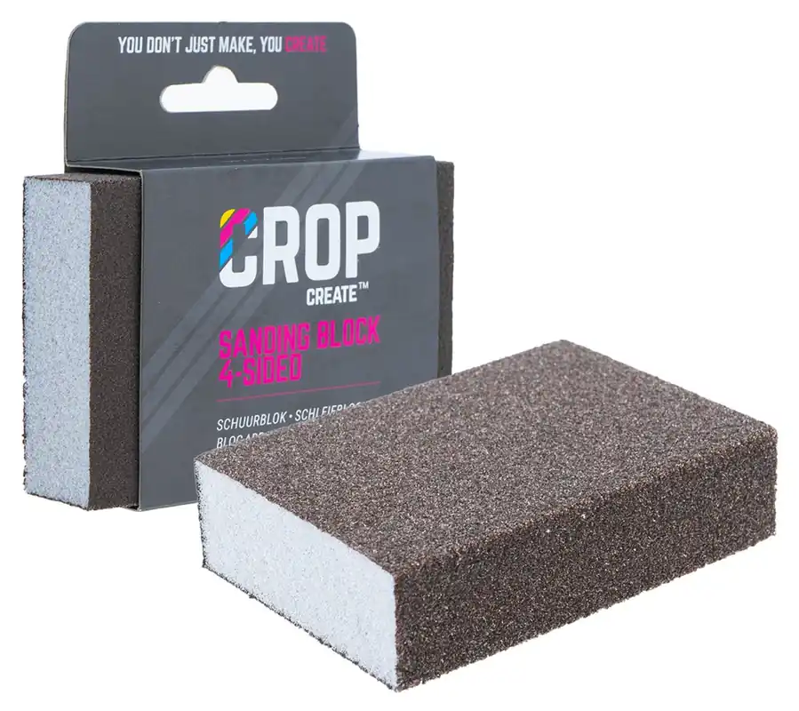 Betrouwbaar CROP Schuurblok korrel 60 - 70x100mm