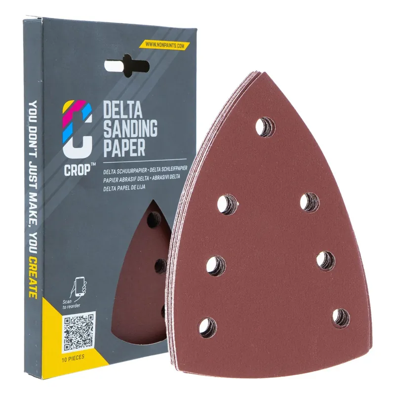 Voordeelprijs CROP Delta Schuurpapier 100x145mm korrel 150 - 10 stuks