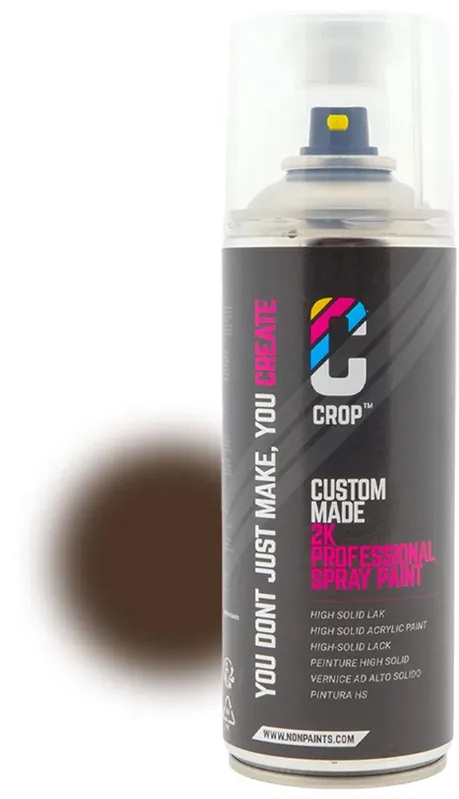 CROP 2K Spuitbus RAL 8014 Sepisbruin 400ml Beperkt Aanbod