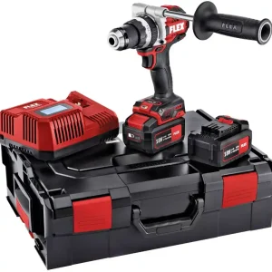 FLEX PD 2G 18.0-EC-HD/5.0 Accu Boormachine SET + 18 Volt Accu's & Snellader in Systainer Dagaanbieding