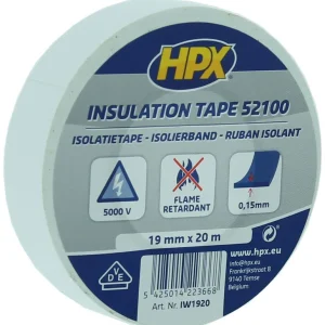 HPX 52100 VDE Isolatietapae WIT 19mm x 20 meter Betaalbaar