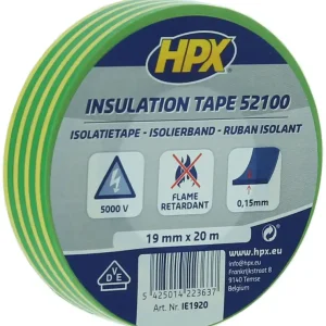 Favoriet HPX 52100 VDE Isolatietapae GEEL-GROEN 19mm x 20 meter