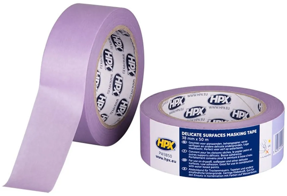 Merkproduct HPX 4800 Paars Afplaktape 38mm x 50 meter - Delicate Surfaces