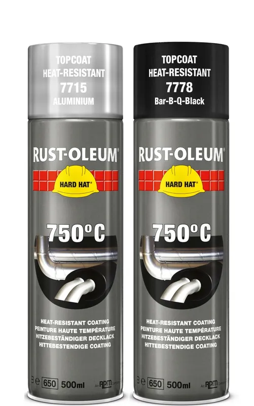 Rust-Oleum Hittebestendige Verf in spuitbus 750°C - 500ml Populair