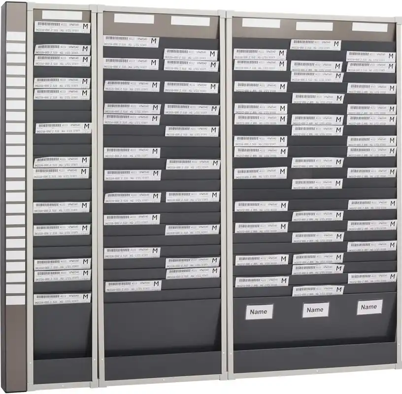 Werkplaatsplanbord met 5 rijen en 25 sleuven Starterset Finale Uitverkoop