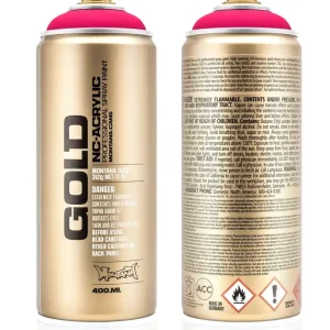 Montana GOLD Fluor Verf ROZE spuitbus 400ml Gereduceerde Prijs