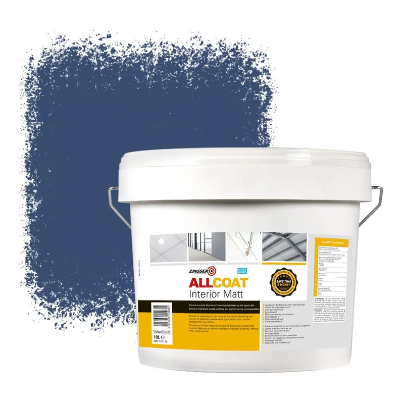 Zinsser Allcoat Interior Muurverf RAL 5000 Violetblauw - 10 liter Koop Vandaag