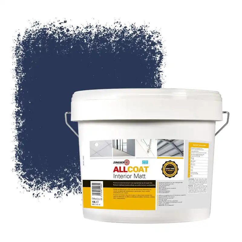 Zinsser Allcoat Interior Muurverf RAL 5003 Saffierblauw - 10 liter Goedkoop