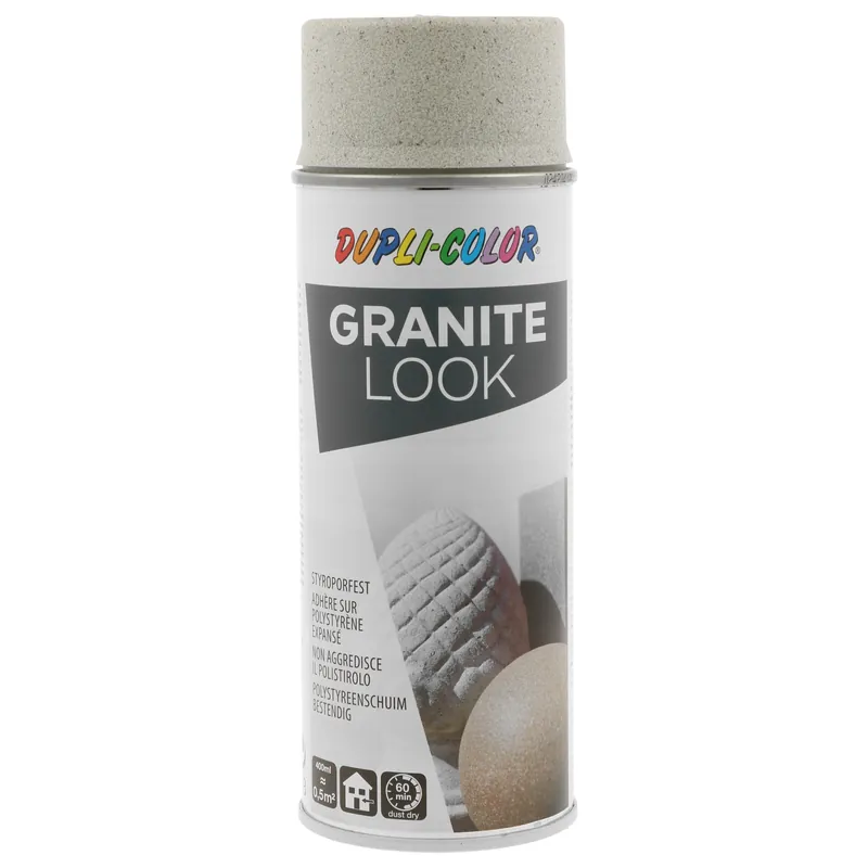 DupliColor Graniet Verf Amandel Spuitbus 400ml Op = Op