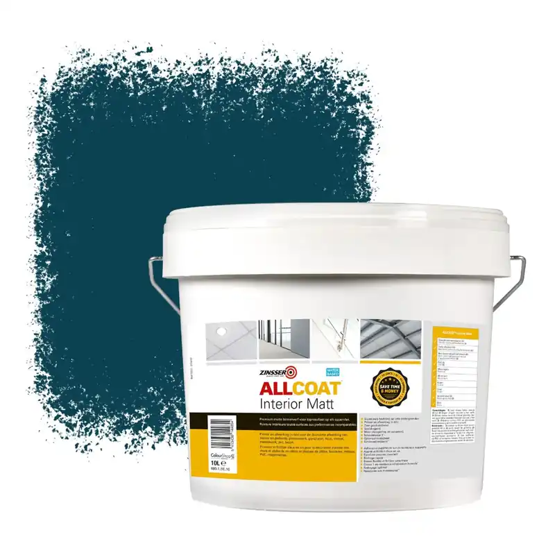 Zinsser Allcoat Interior Muurverf RAL 5020 Oceaanblauw - 10 liter Bestel Nu