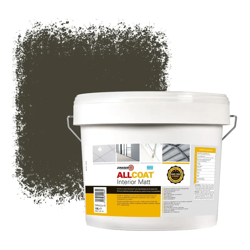 Zinsser Allcoat Interior Muurverf RAL 6014 Geel olijfgroen - 10 liter Laatste Kans