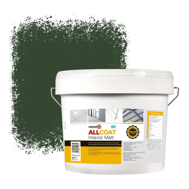 Zinsser Allcoat Interior Muurverf RAL 6020 Chroomgroen - 10 liter Must-Have
