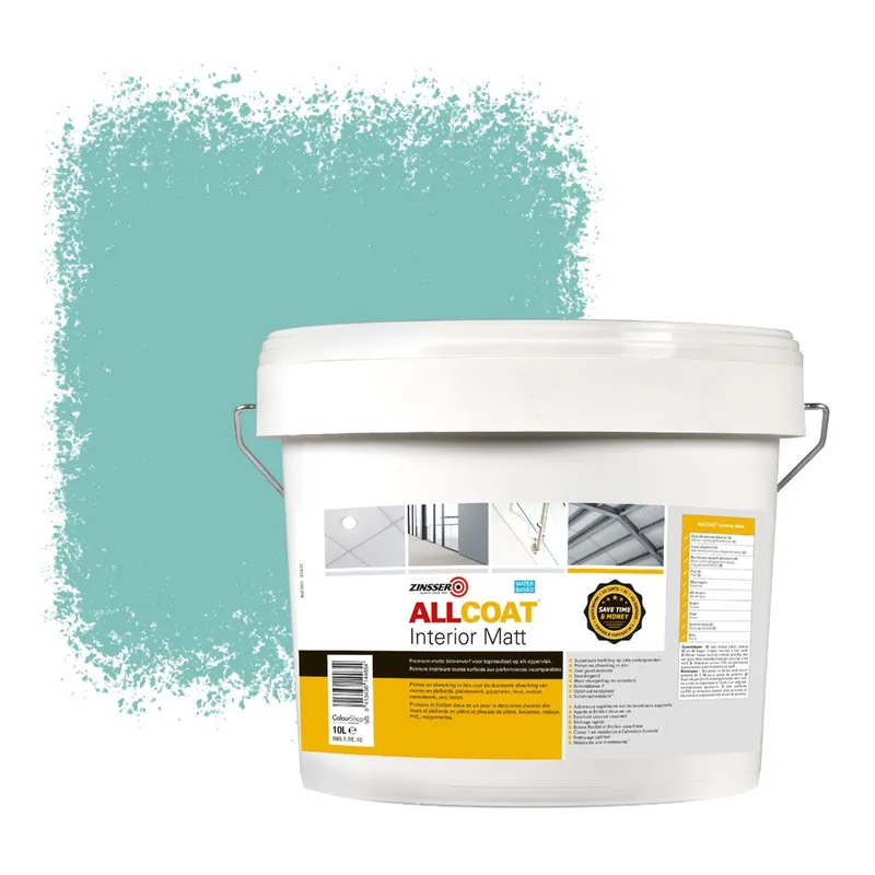 Zinsser Allcoat Interior Muurverf RAL 6027 Lichtgroen - 10 liter Goedkoop
