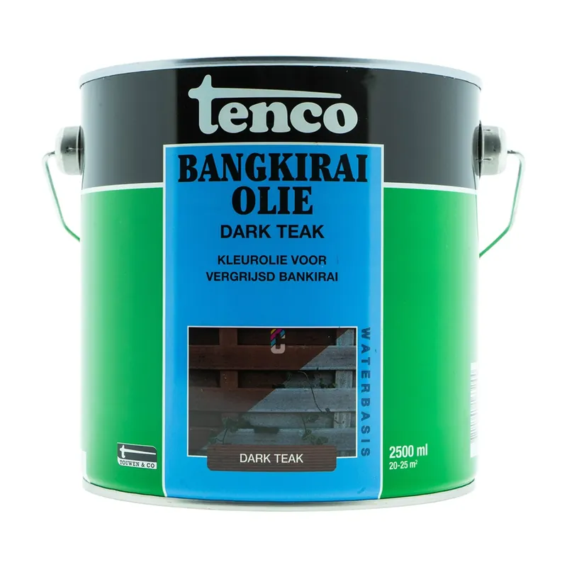 Tenco Bangkirai Olie Dark Teak 2,5 liter Hete Deal