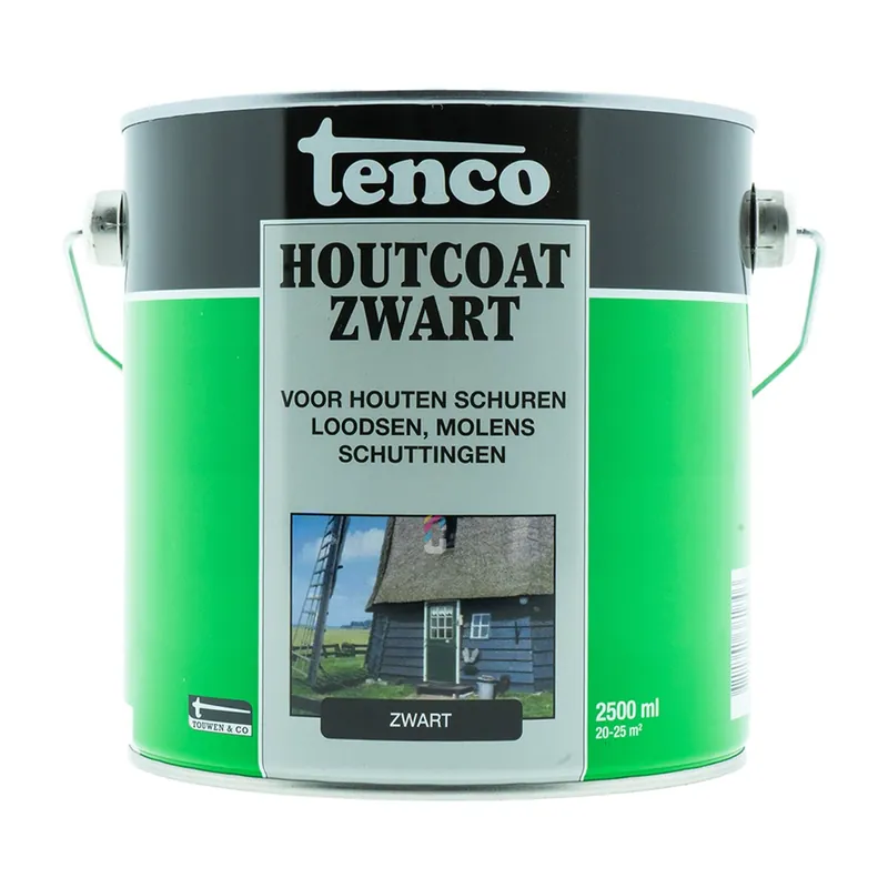 Tenco Houtcoat Zwart 2,5 liter Alleen Vandaag