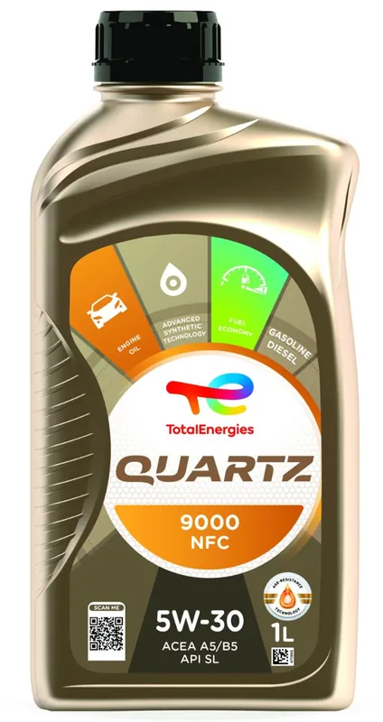 Total Quartz 9000 NFC 5w30 motorolie 1 liter Koopje