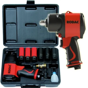 RODAC RC2780BC Slagmoersleutel Twin Hammer met krachtdoppen 1/2" in koffer Betrouwbaar