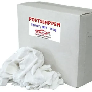 Bestel Nu Poetsdoeken Wit - 10kg doos