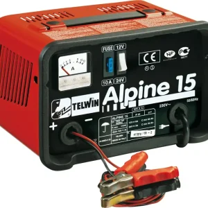 TELWIN ALPINE 15 Draagbare electrische acculader 12V+24V / 9Amp / 110Watt Koop Online