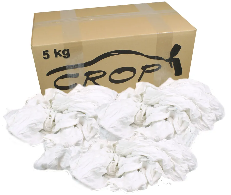 Poetsdoeken Wit - 5kg doos Snelle Levering