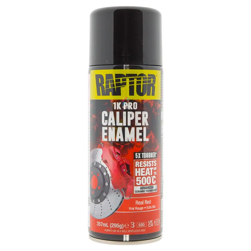 Actieprijs Raptor Caliper Enamel - Remklauw Verf ROOD GLANS spuitbus 400ml