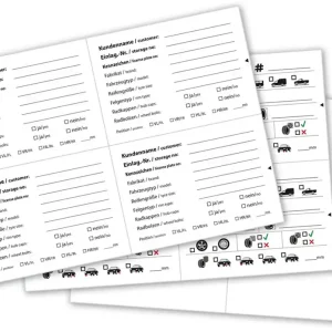Tijdelijk Beschikbaar Losse KAARTJES voor bandenlabels / 100 stuks
