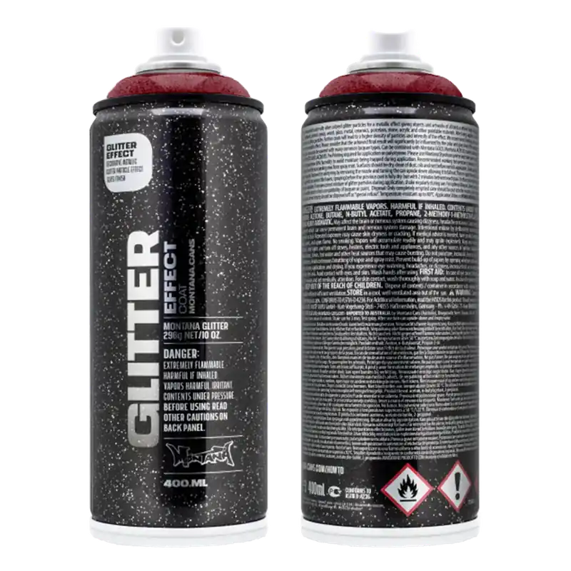 Meest Verkocht Montana Glitter ROOD spuitbus 400ml