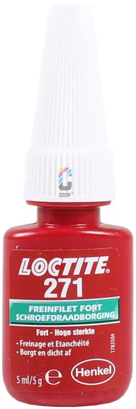 Rechtstreeks Van De Fabrikant LOCTITE 271 Schroefdraadborgmiddel Rood 5ml - Hoge sterkte