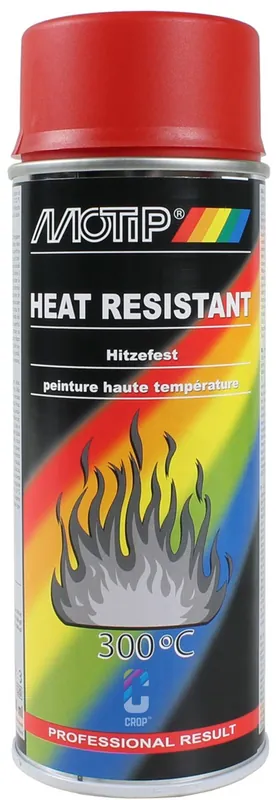 Direct Verzonden MoTip Hittebestendige Lak ROOD spuitbus 400ml