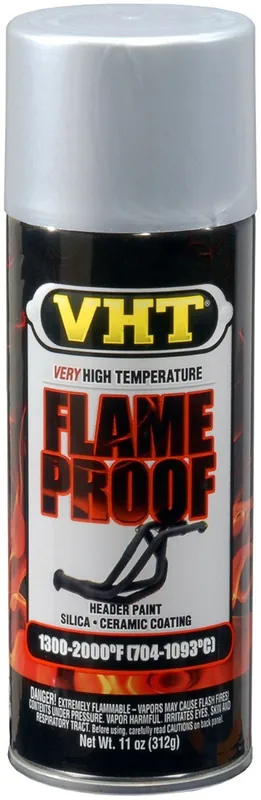 VHT Flameproof spuitbus - Uitlaat Verf Zilver - 400ml Flitsaanbieding