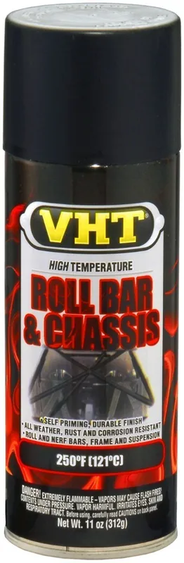 VHT Roll Bar & Chassis Paint spuitbus - Zwart hoogglans - 400ml Must-Have