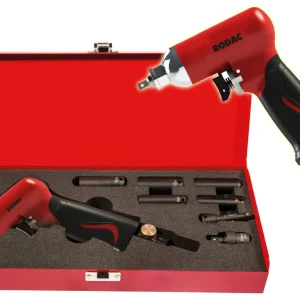 Direct Verzonden RODAC RC630BC Slagmoersleutel 1/4" Twin Hammer + Koffer met doppen