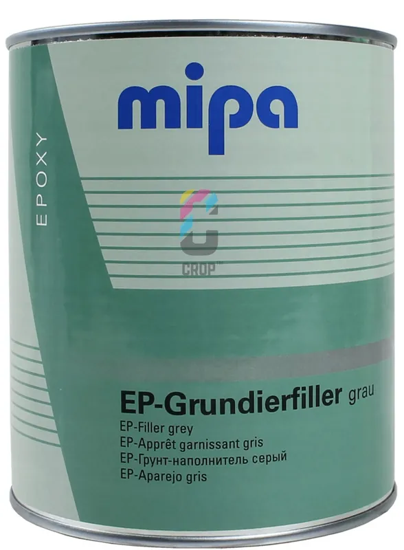MIPA 2K Epoxy Primer Grijs - in Blik 1 liter Voordeelprijs