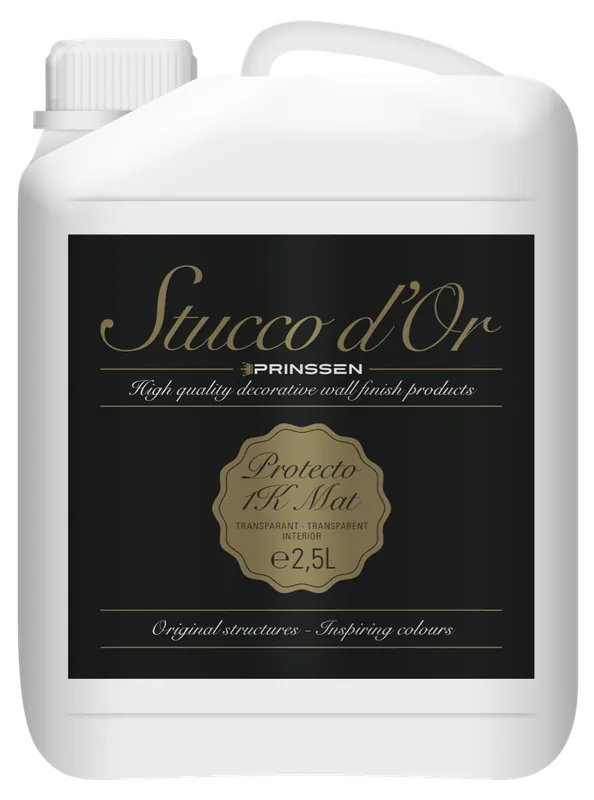 Gecertificeerd Stucco d'Or Protecto 1K Mat Betonlookverf Coating - 2,5 liter