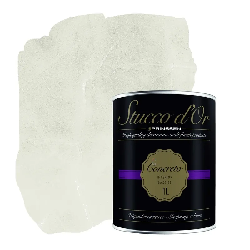 Stucco d'Or Concreto Urban Olive Green Betonlookverf - 1 liter Op = Op