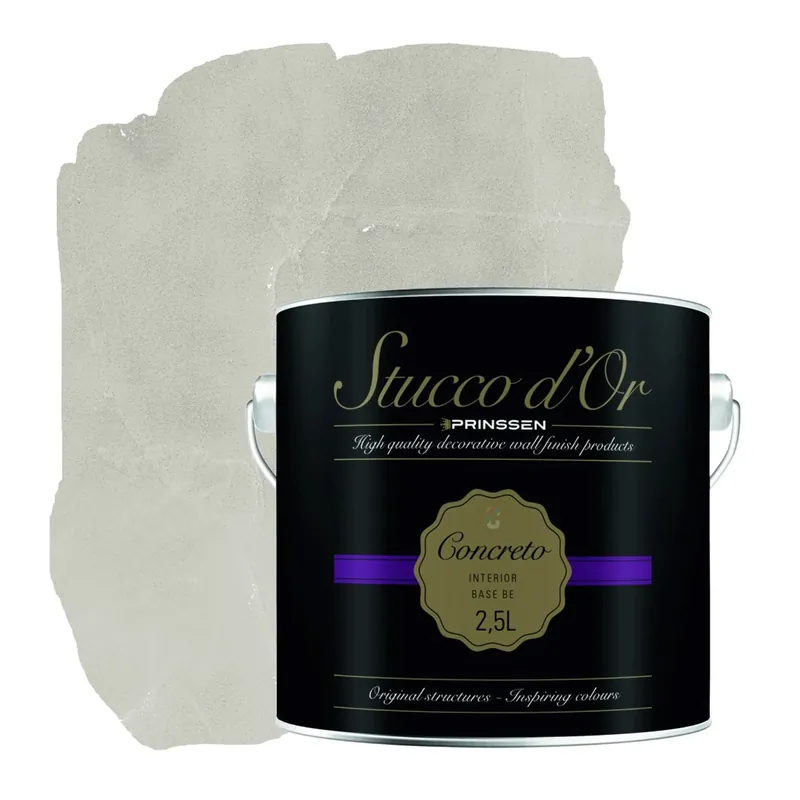 Stucco d'Or Concreto Mouse Grey Betonlookverf - 2,5 liter Actieprijs