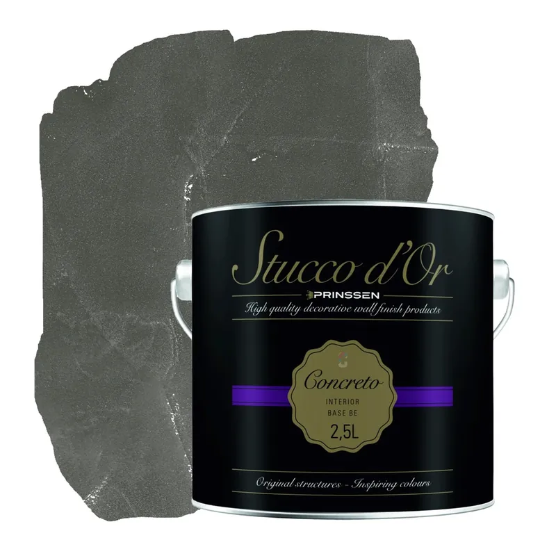 Bestseller Stucco d'Or Concreto Rustic Grey Betonlookverf - 2,5 liter