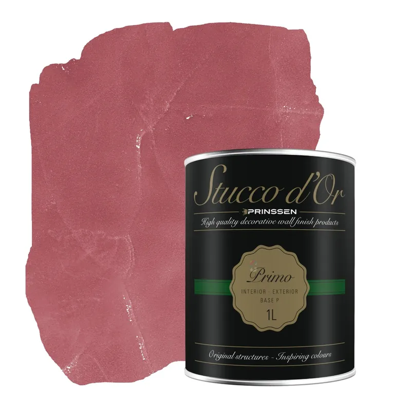 Exclusieve Aanbieding Stucco d'Or Primo Bohemian Dark Pink Betonlookverf Primer - 1 liter