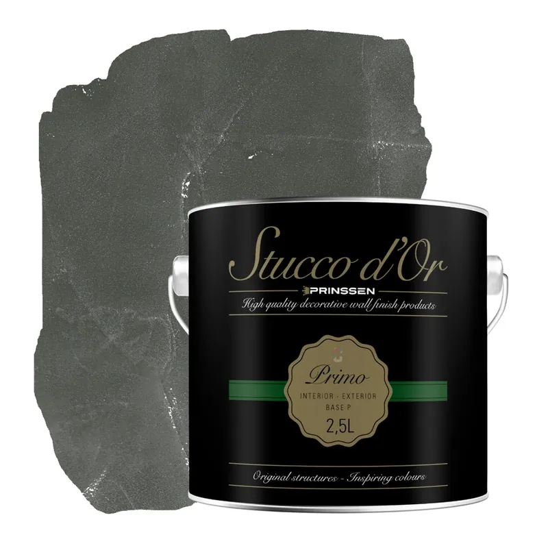 Snelle Levering Stucco d'Or Primo Rustic Grey Betonlookverf - 2,5 liter