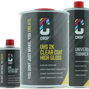 CROP 2K Blanke Lak - ACTIESET 2,5 liter Nieuw