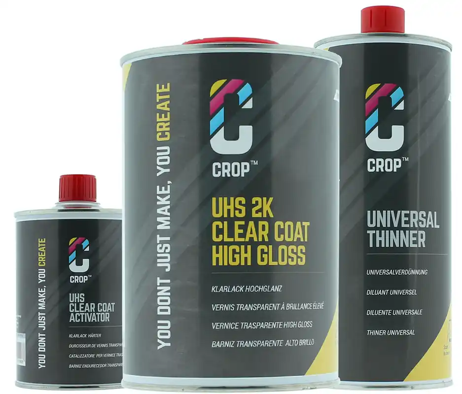 CROP 2K Blanke Lak - ACTIESET 2,5 liter Nieuw